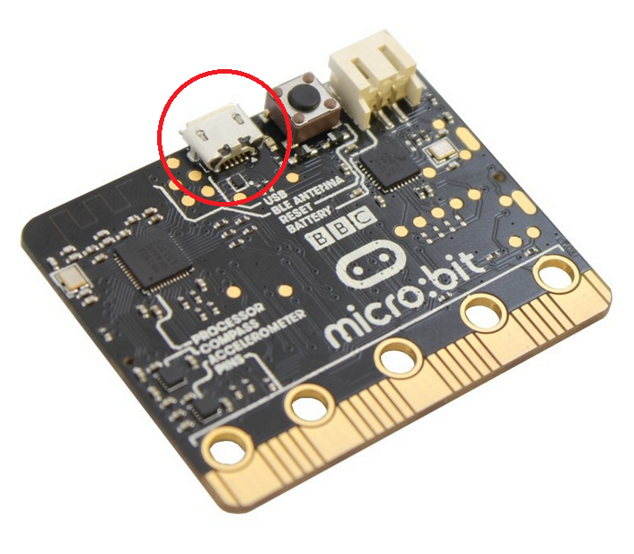 MicroBit Micro USB connect
