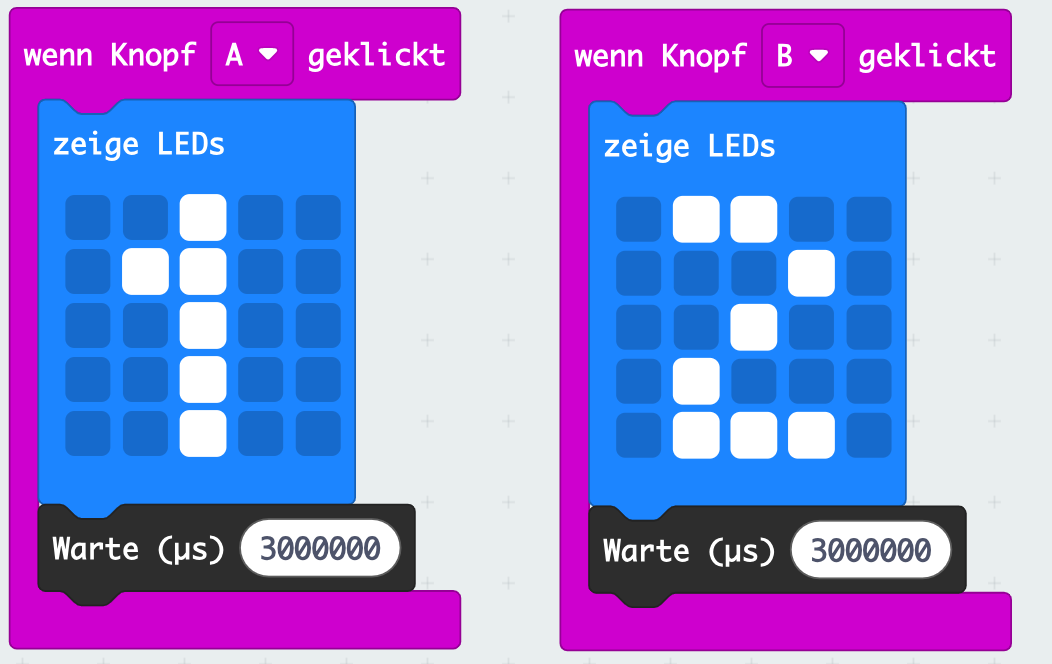 2 led anzeigen warten